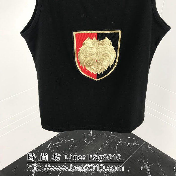 BALMAIM巴爾曼 19ss早春新款 刺繡獅子勳章背心 內搭神器 男女同款 ydi2540